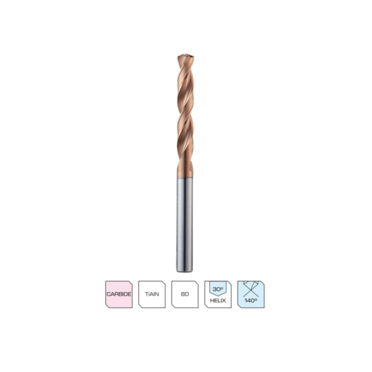 MŨI KHOAN SÂU WIDIN CARBIDE DOUBLE MARGIN HPI508-N
